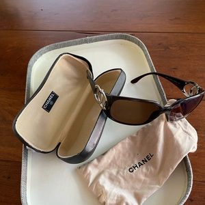 Chanel sunglasses frames with prescription lens.  Prescription unknown.